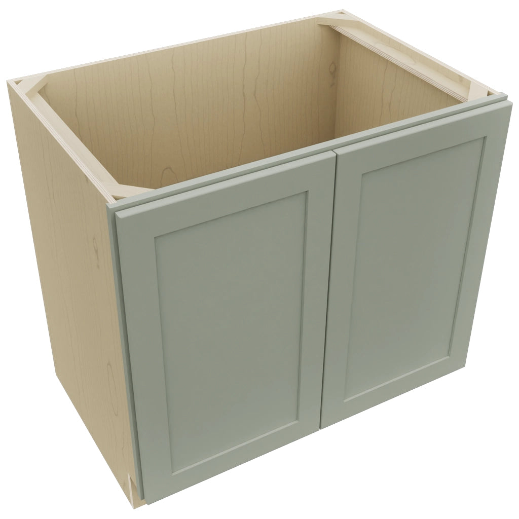 Fabuwood Galaxy Pistachio Green B36FD Base Full Door Cabinet, Top View