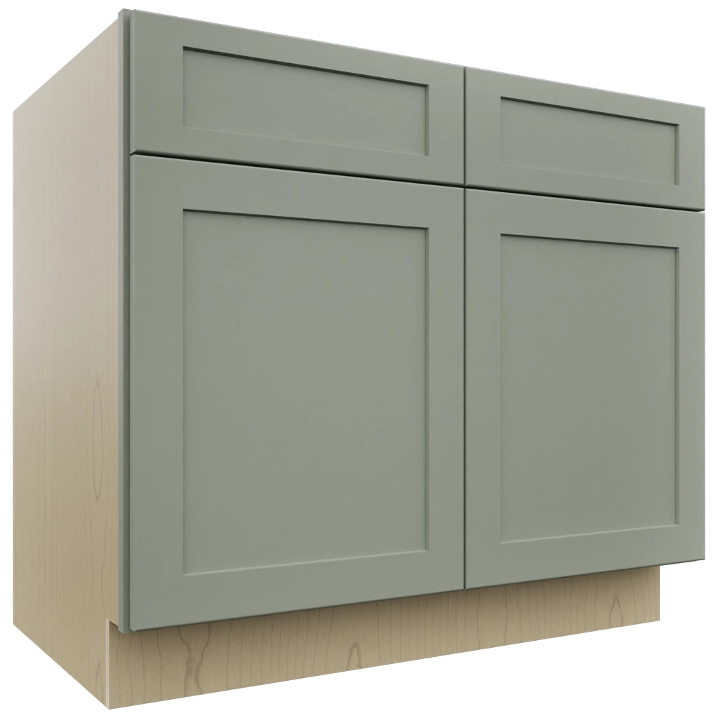 Fabuwood Galaxy Pistachio Green B39 Base Standard Cabinet, Front View