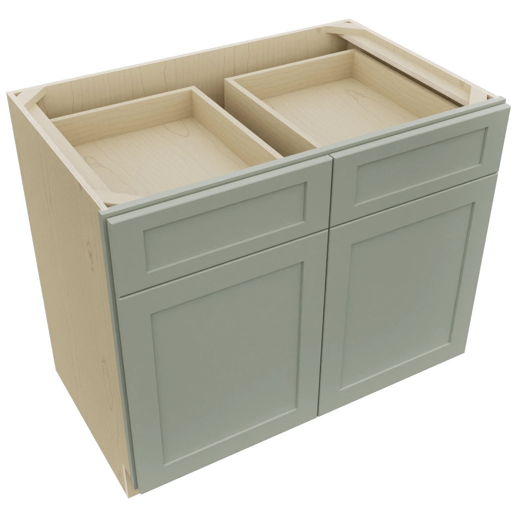 Fabuwood Galaxy Pistachio Green B39 Base Standard Cabinet, Top View