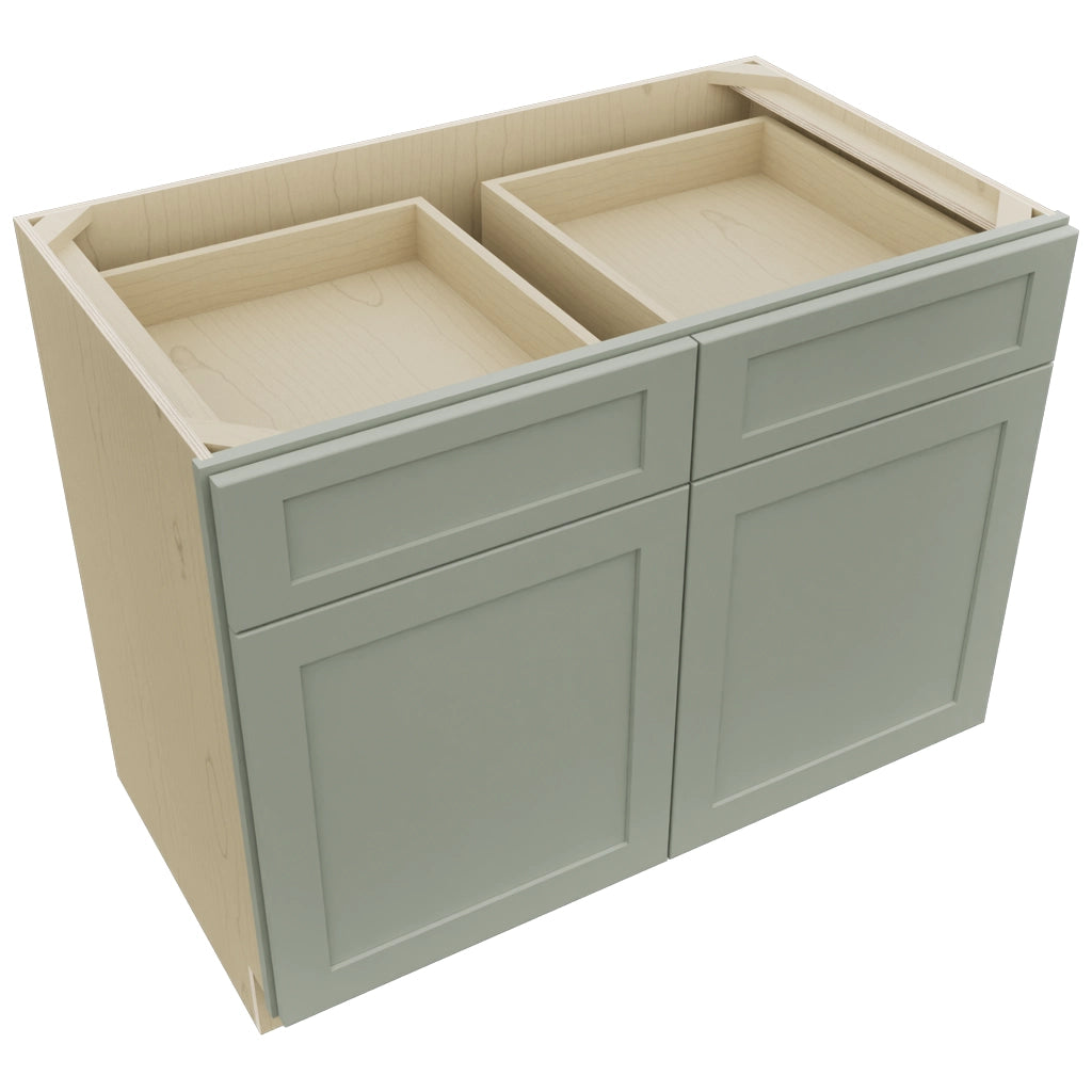 Fabuwood Galaxy Pistachio Green B42 Base Standard Cabinet, Top View