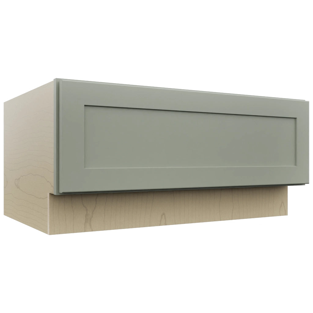 Fabuwood Galaxy Pistachio Green DBS36 Base Bench Seat Cabinet, Front View