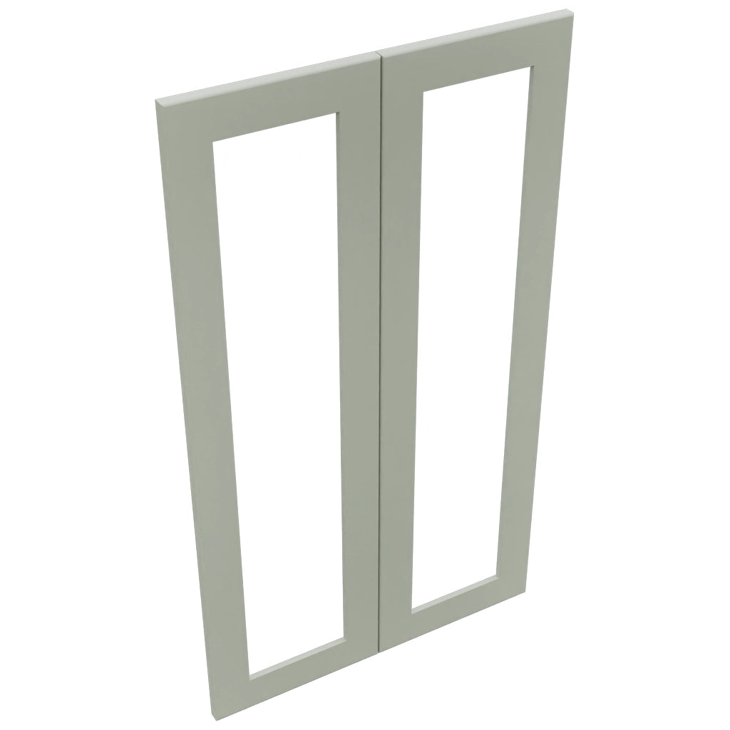 Fabuwood Galaxy Pistachio Green DS DFG2442 Wall Prepped Door, Top View