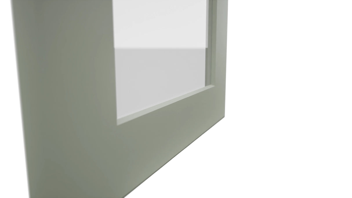 Fabuwood Galaxy Pistachio Green DS GDW1530 Wall Glass Door, Detail View