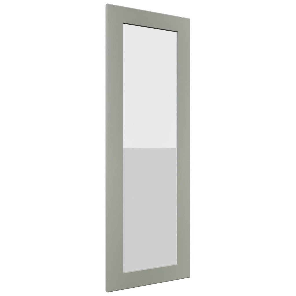 Fabuwood Galaxy Pistachio Green DS GDW1542 Wall Glass Door, Front View