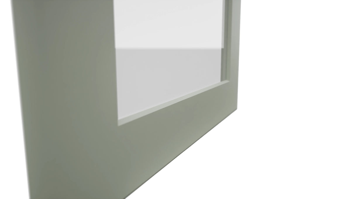 Fabuwood Galaxy Pistachio Green DS GDW1836 Wall Glass Door, Detail View
