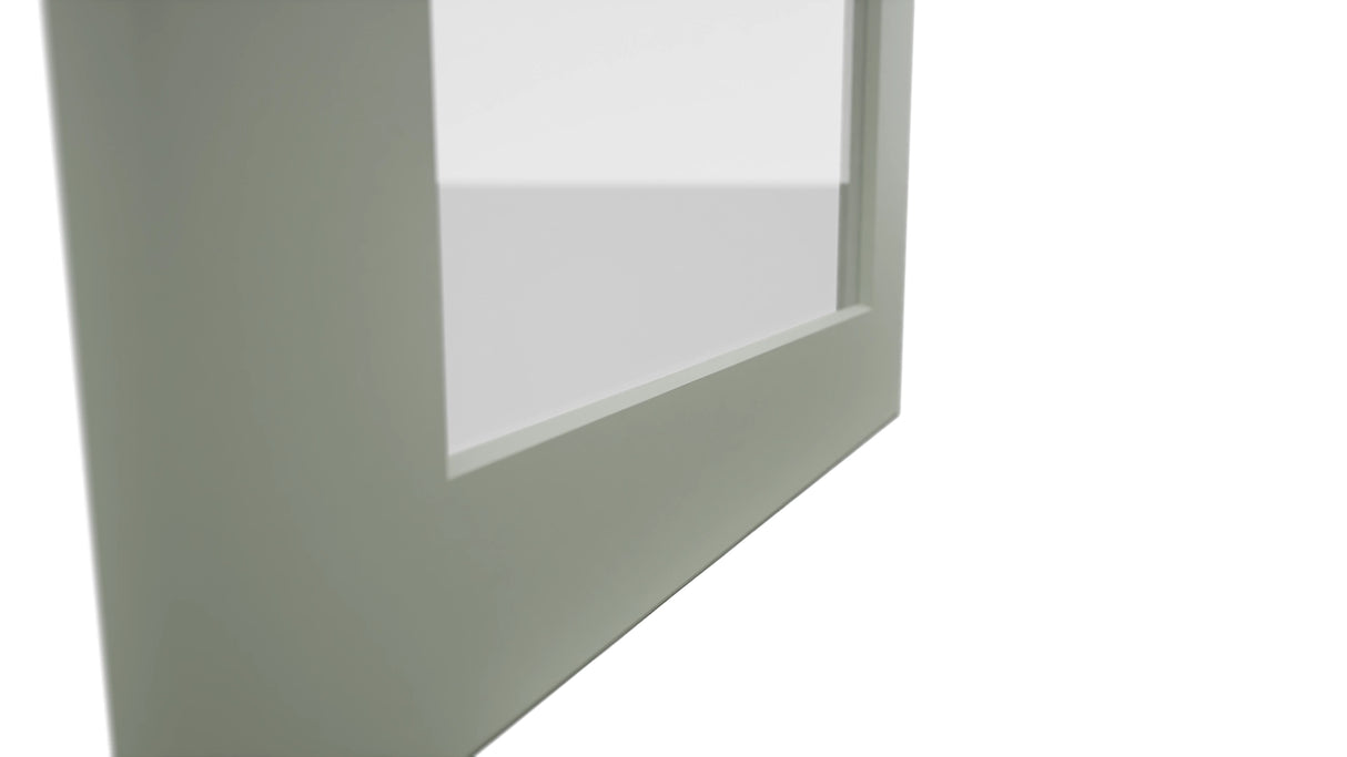 Fabuwood Galaxy Pistachio Green DS GDW1839 Wall Glass Door, Detail View