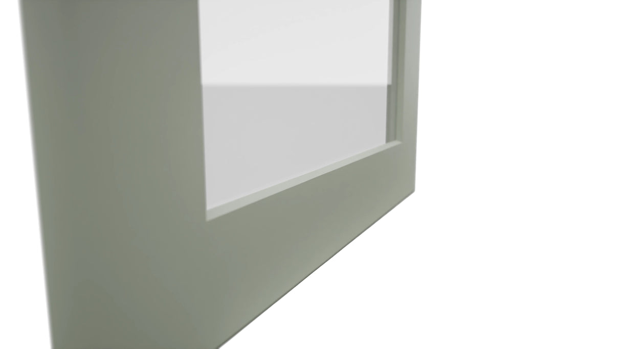 Fabuwood Galaxy Pistachio Green DS GDW1842 Wall Glass Door, Detail View