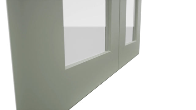 Fabuwood Galaxy Pistachio Green DS GDW2436 Wall Glass Door, Detail View