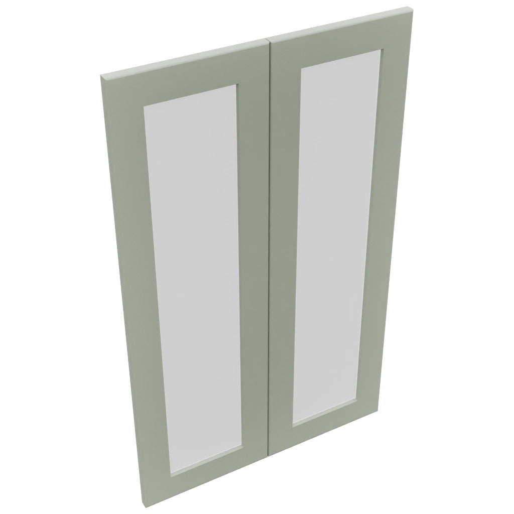 Fabuwood Galaxy Pistachio Green DS GDW2439 Wall Glass Door, Top View