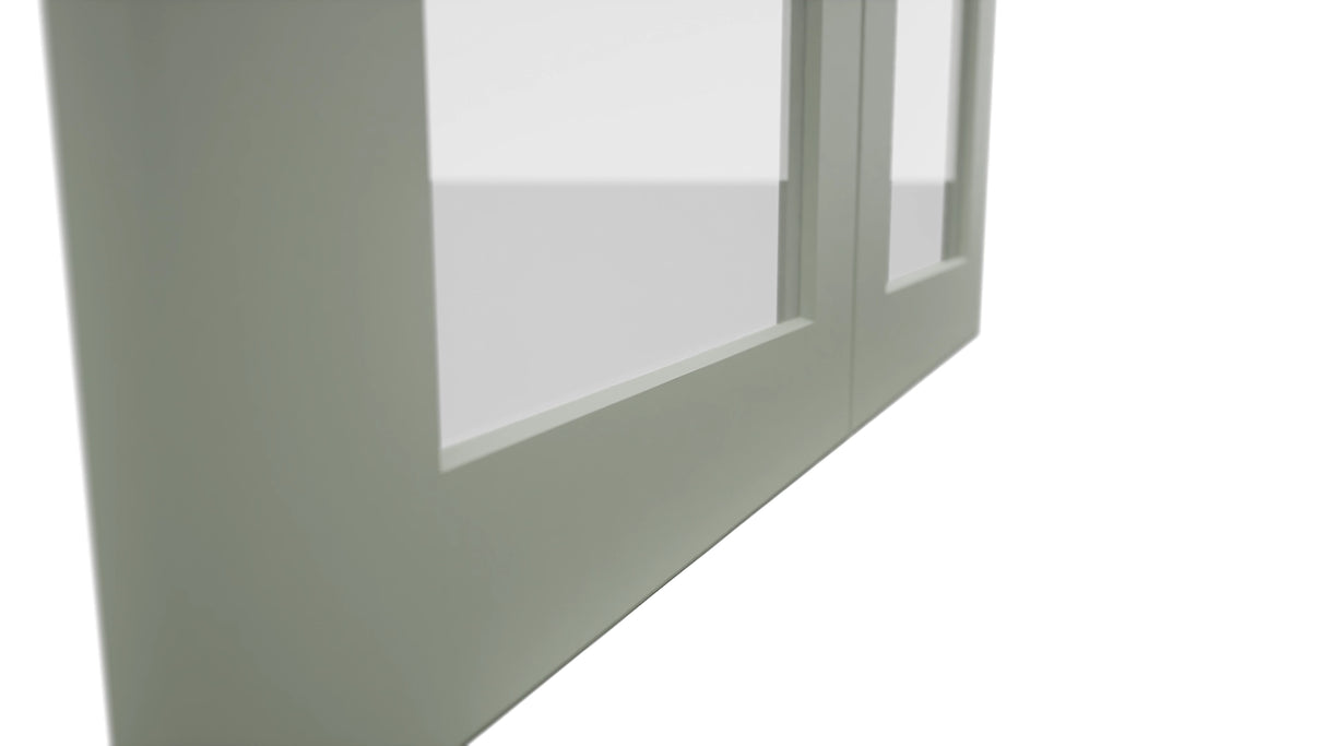 Fabuwood Galaxy Pistachio Green DS GDW3036 Wall Glass Door, Detail View