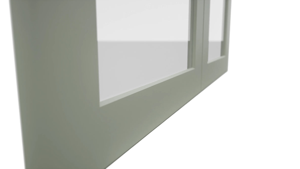 Fabuwood Galaxy Pistachio Green DS GDW3630 Wall Glass Door, Detail View