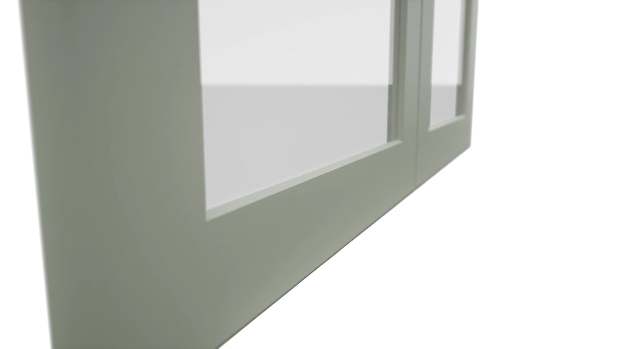 Fabuwood Galaxy Pistachio Green DS GDW3639 Wall Glass Door, Detail View