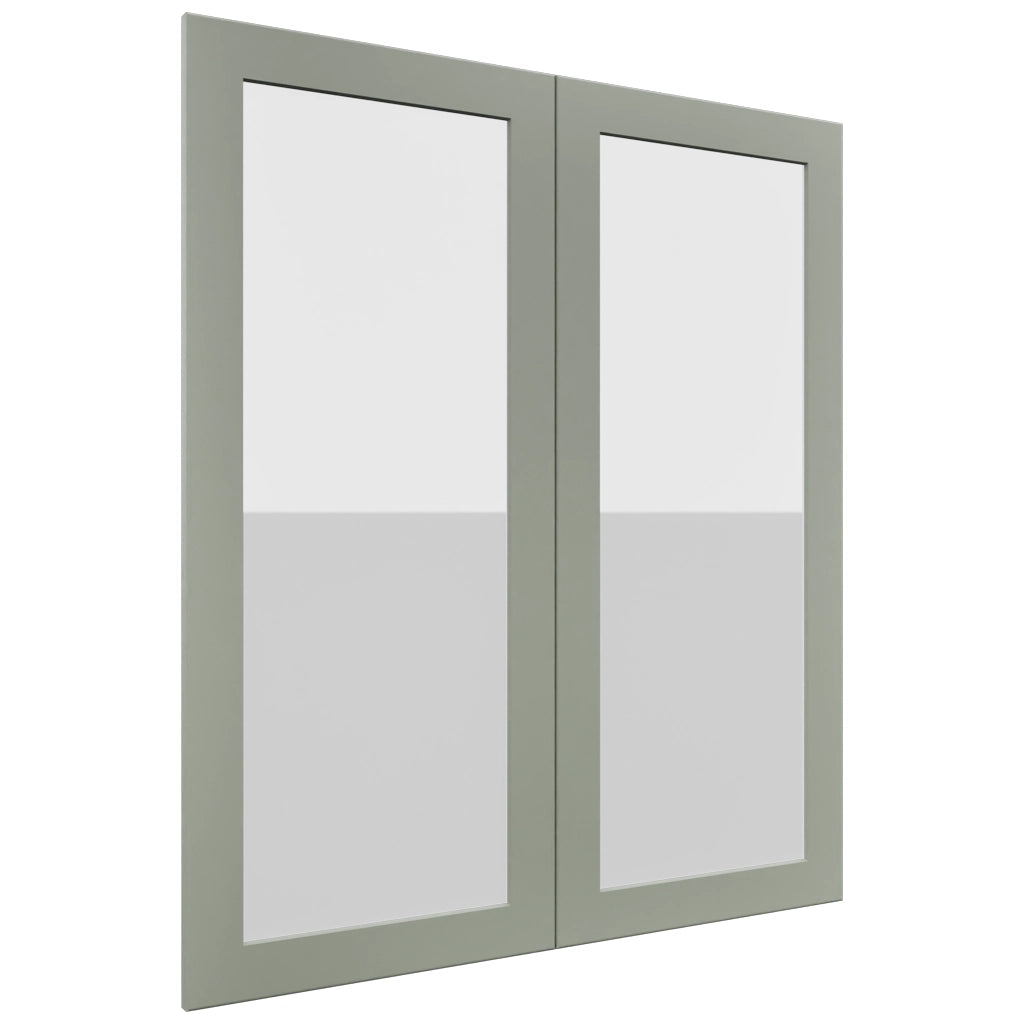 Fabuwood Galaxy Pistachio Green DS GDW3642 Wall Glass Door, Front View