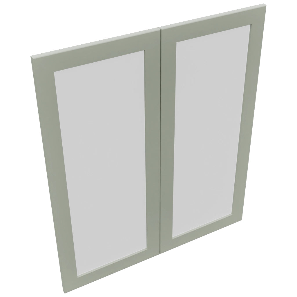 Fabuwood Galaxy Pistachio Green DS GDW3642 Wall Glass Door, Top View