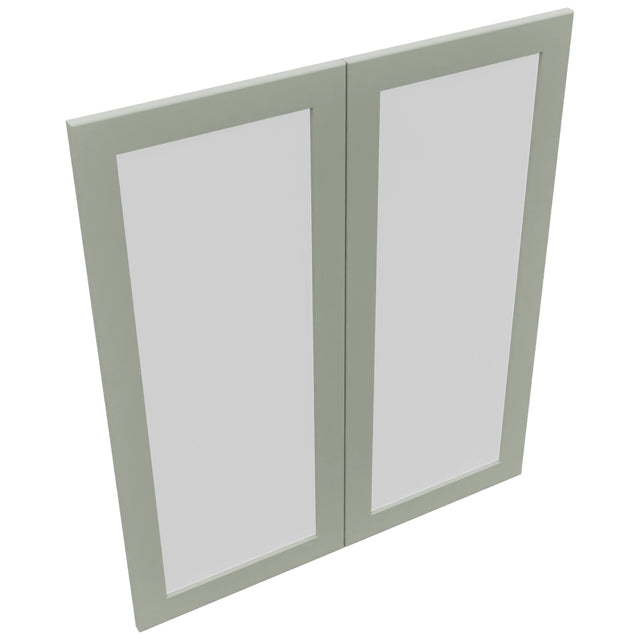 Fabuwood Galaxy Pistachio Green DS GDW3642 Wall Glass Door, Top View