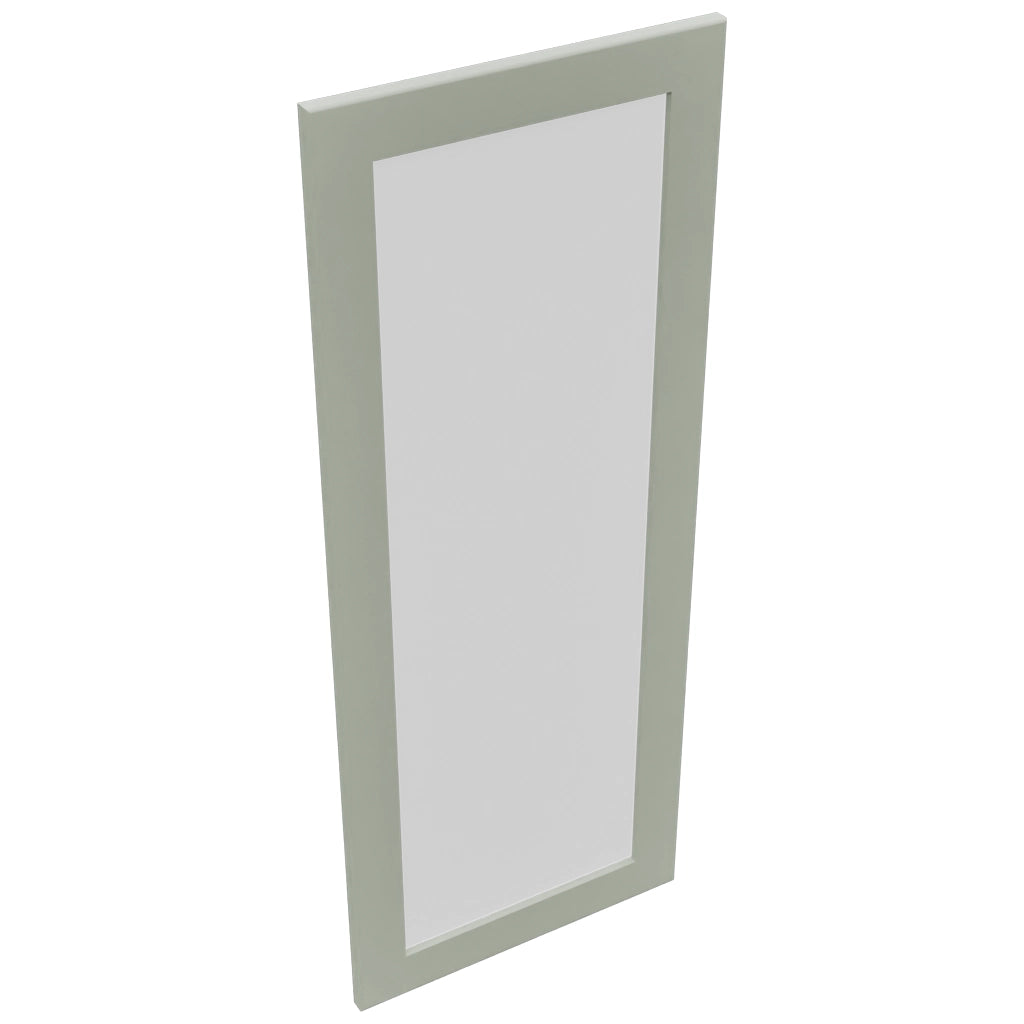 Fabuwood Galaxy Pistachio Green DS GDWD1857 Wall Glass Door, Top View
