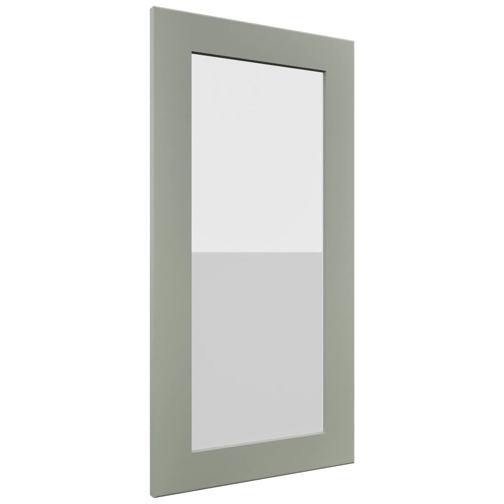 Fabuwood Galaxy Pistachio Green DS GDWDC2430 Wall Glass Door, Front View