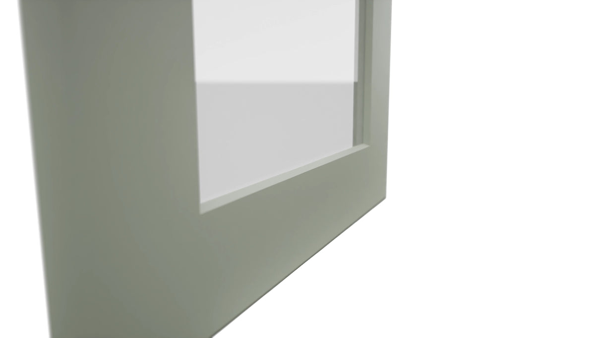 Fabuwood Galaxy Pistachio Green DS GDWDC2430 Wall Glass Door, Detail View