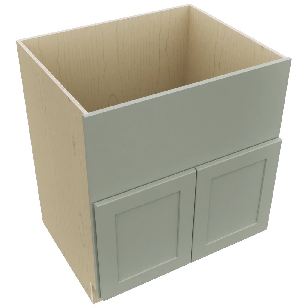 Fabuwood Galaxy Pistachio Green FS30 Base Farm Sink Cabinet, Top View