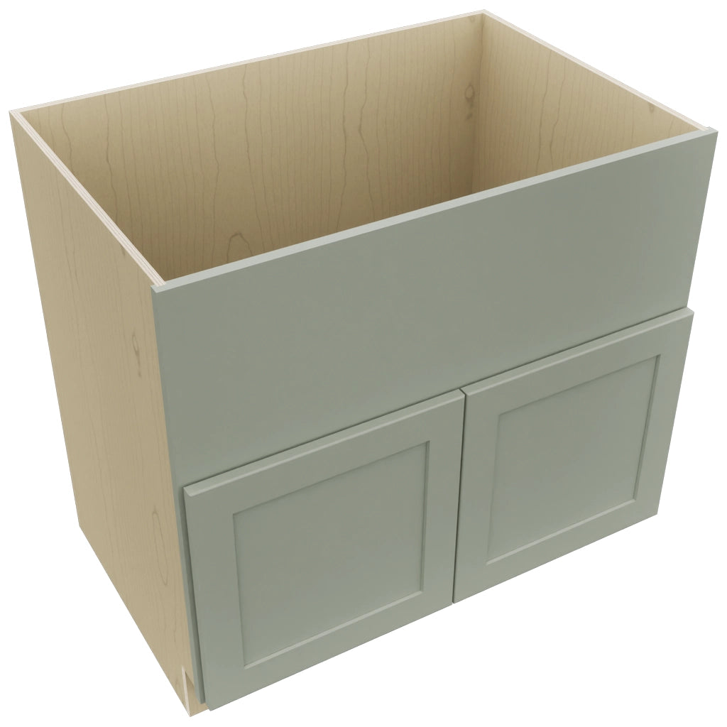 Fabuwood Galaxy Pistachio Green FS36 Base Farm Sink Cabinet, Top View