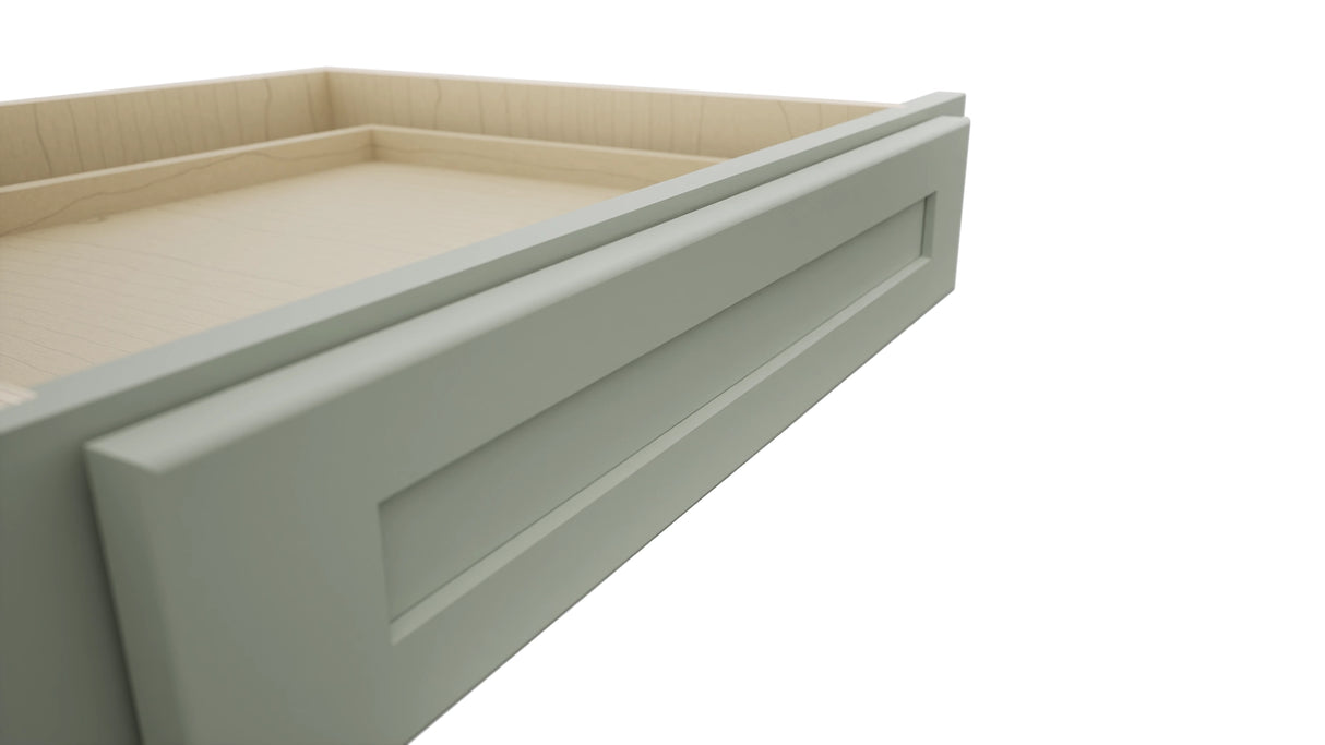 Fabuwood Galaxy Pistachio Green KD30 Vanity Desk, Detail View