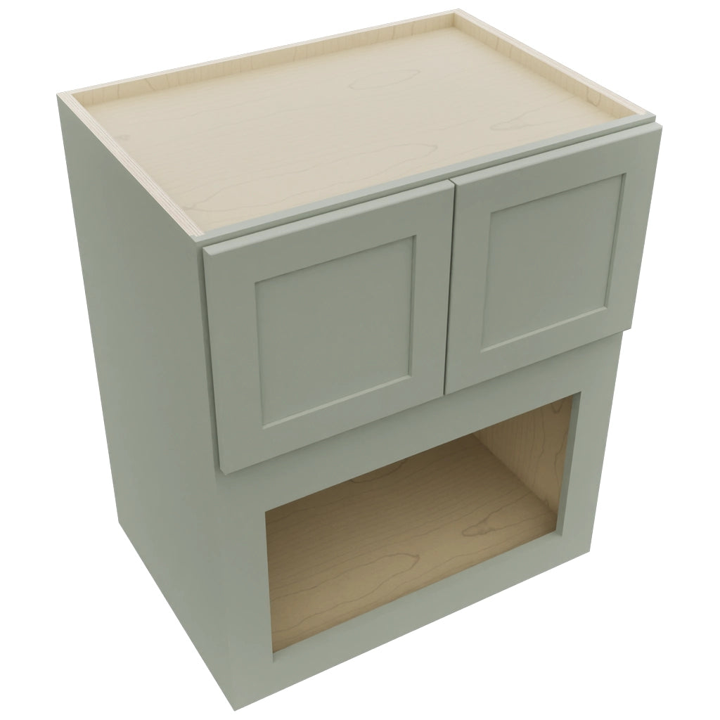 Fabuwood Galaxy Pistachio Green MC303621 Wall Microwave Cabinet, Top View