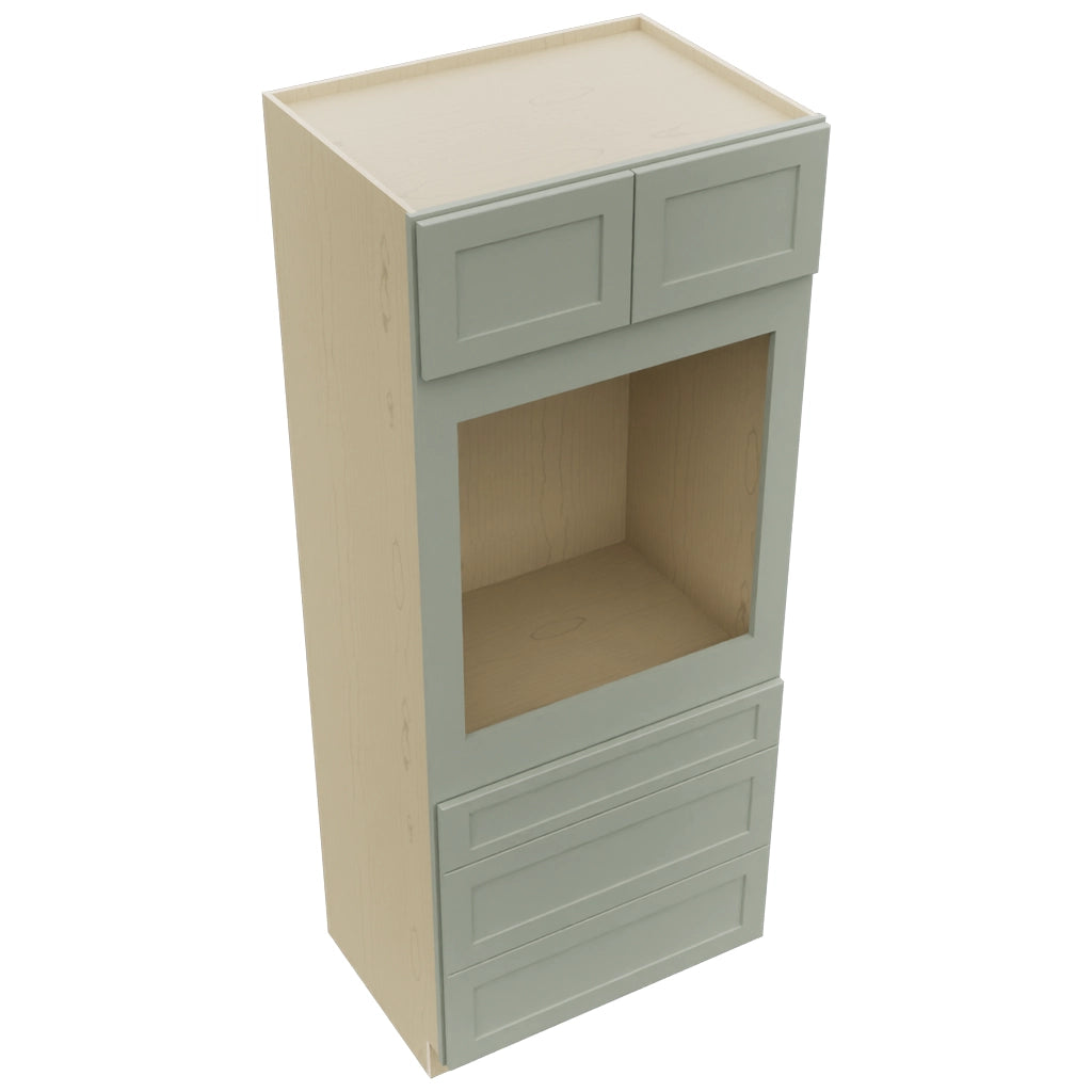 Fabuwood Galaxy Pistachio Green OC3384S Tall Oven Cabinet Single, Top View