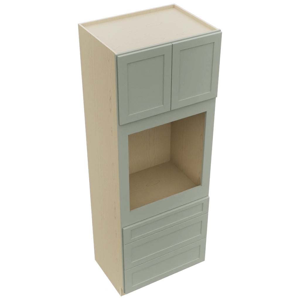 Fabuwood Galaxy Pistachio Green OC3393S Tall Oven Cabinet Single, Top View