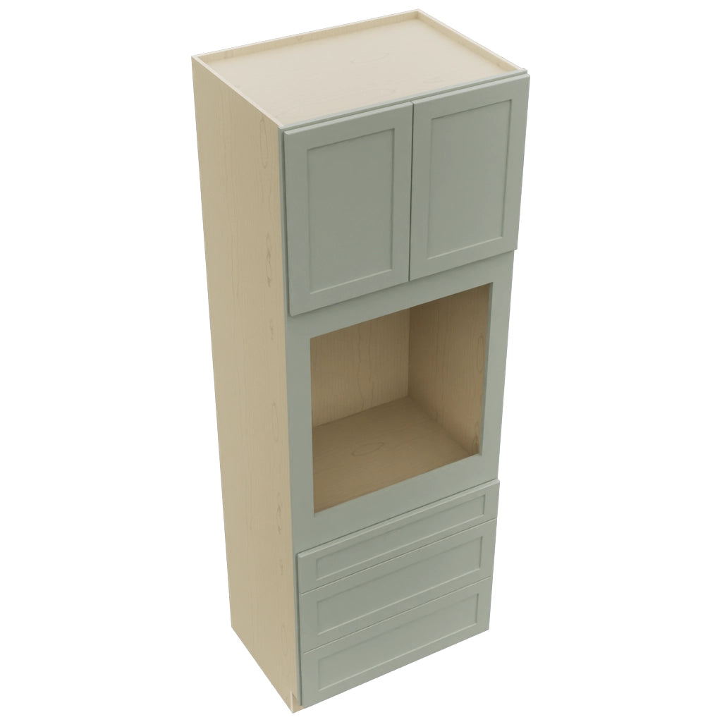 Fabuwood Galaxy Pistachio Green OC3396S Tall Oven Cabinet Single, Top View