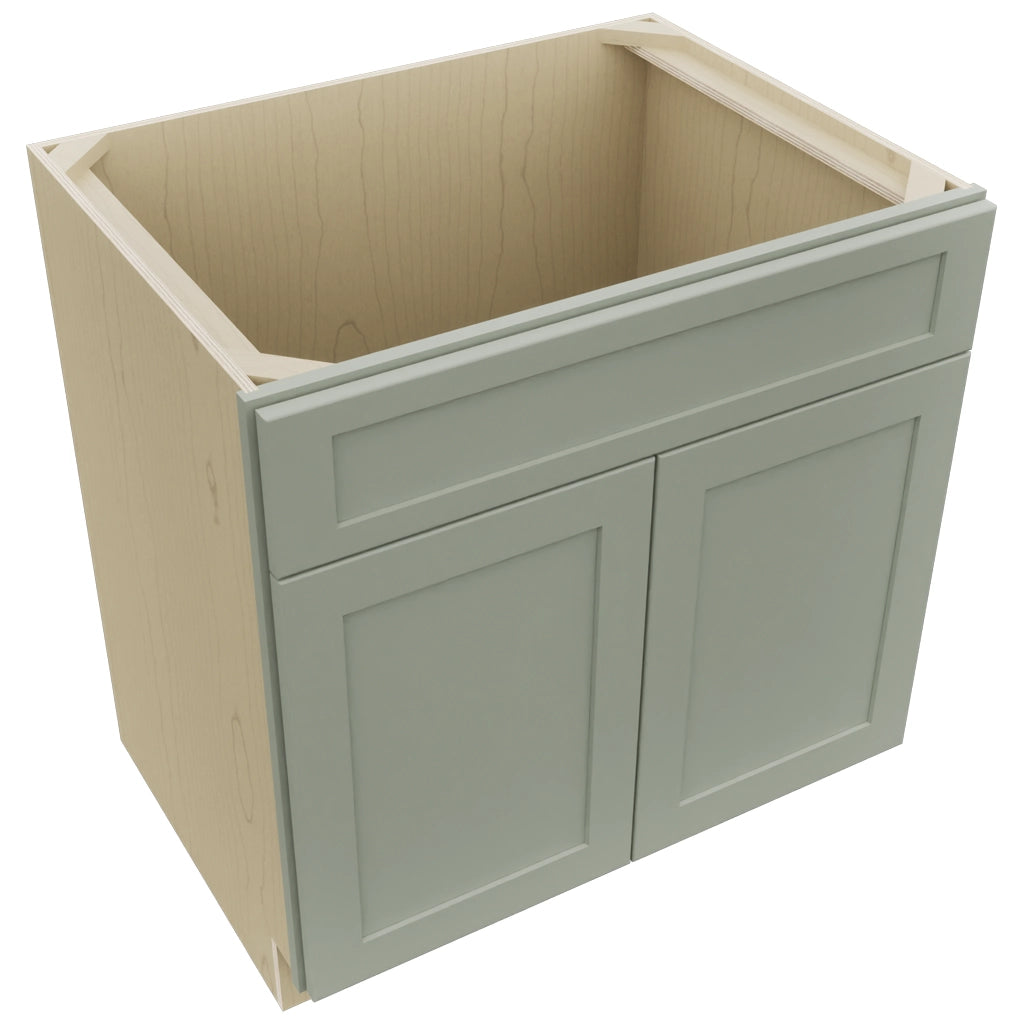 Fabuwood Galaxy Pistachio Green SB33SDF Base Sink Cabinet, Top View