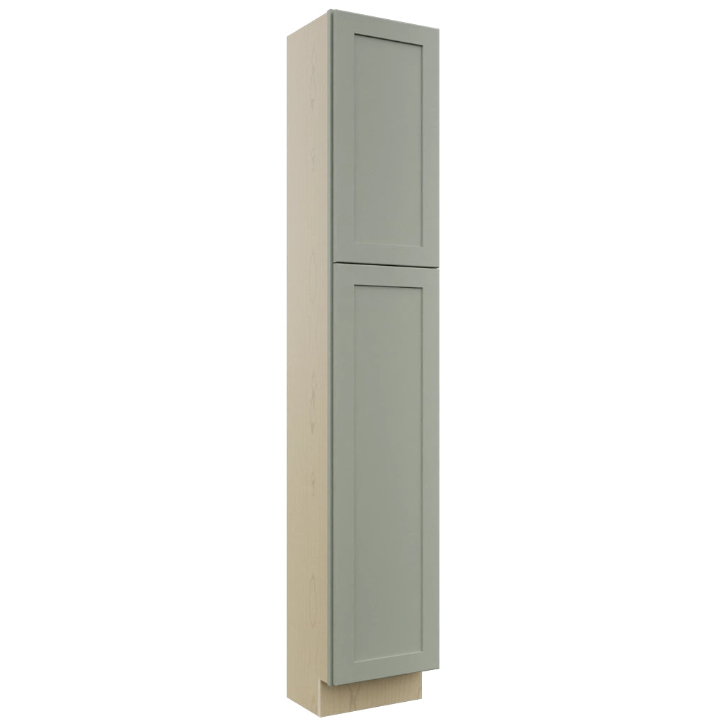 Fabuwood Galaxy Pistachio Green TP151284 Tall Pantry Cabinet, Front View