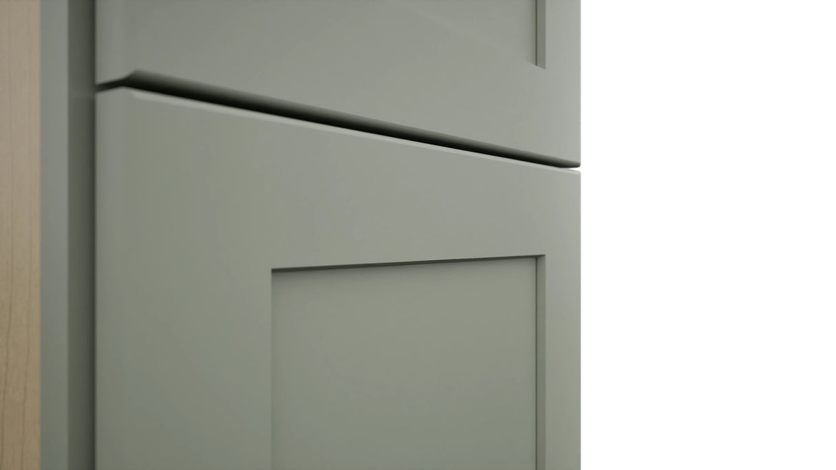 Fabuwood Galaxy Pistachio Green TP152493 Tall Pantry Cabinet, Detail View