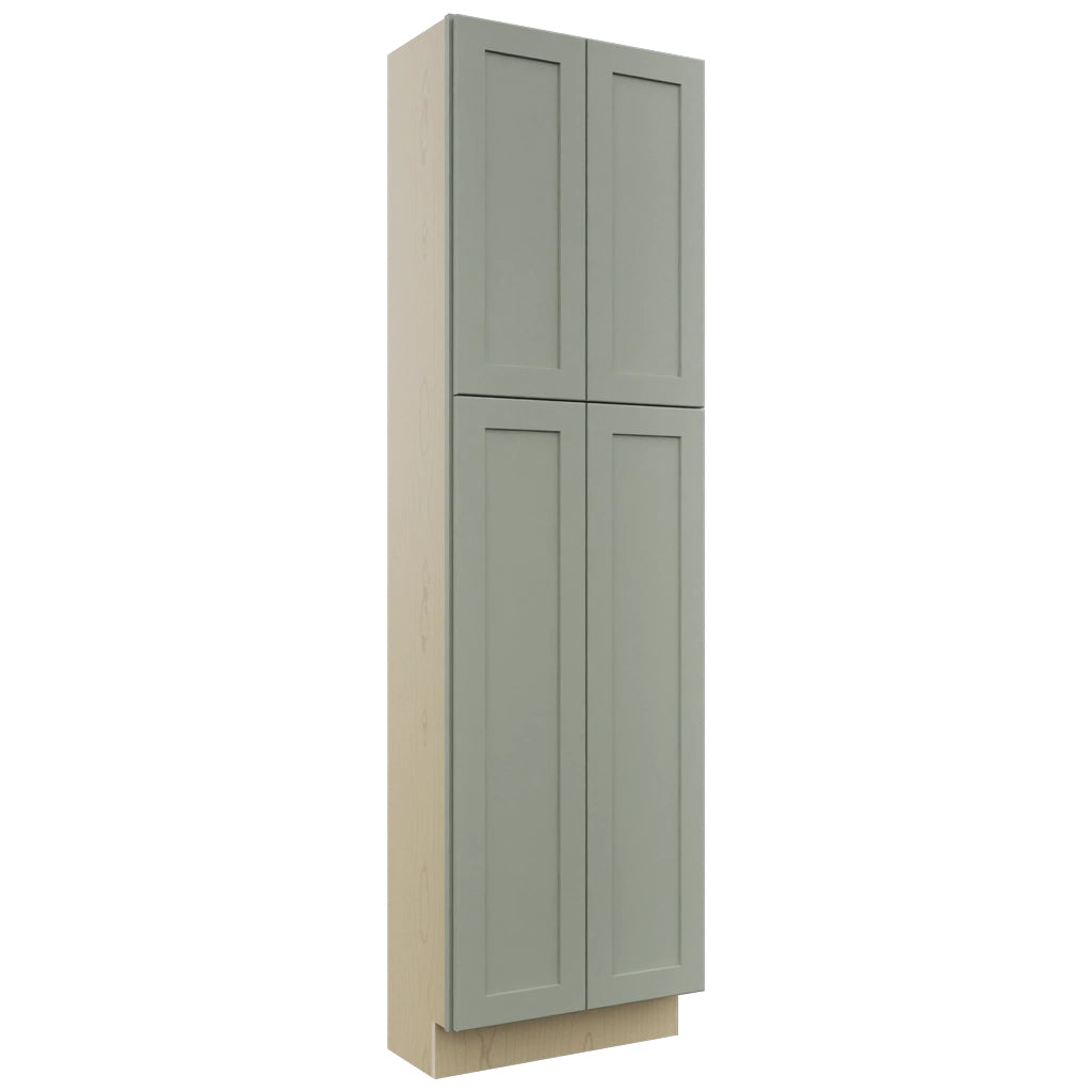 Fabuwood Galaxy Pistachio Green TP241284 Tall Pantry Cabinet, Front View