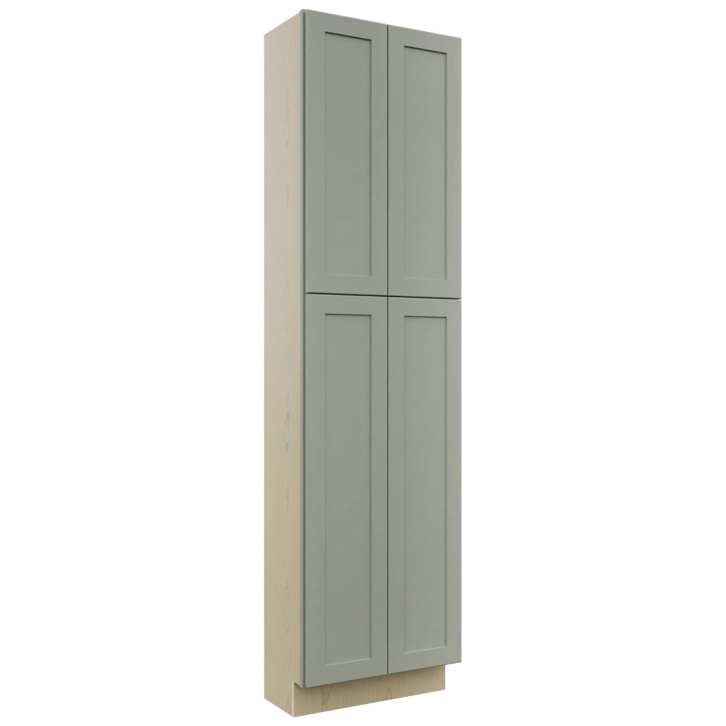 Fabuwood Galaxy Pistachio Green TP241290 Tall Pantry Cabinet, Front View