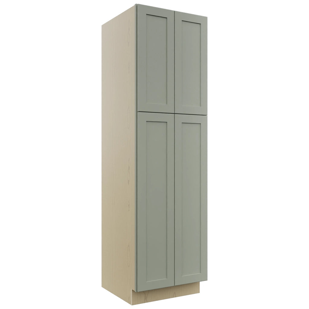Fabuwood Galaxy Pistachio Green TP242484 Tall Pantry Cabinet, Front View