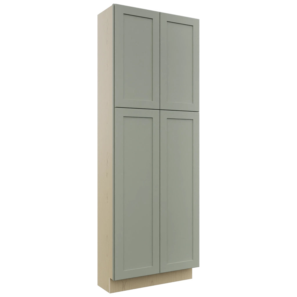 Fabuwood Galaxy Pistachio Green TP301284 Tall Pantry Cabinet, Front View
