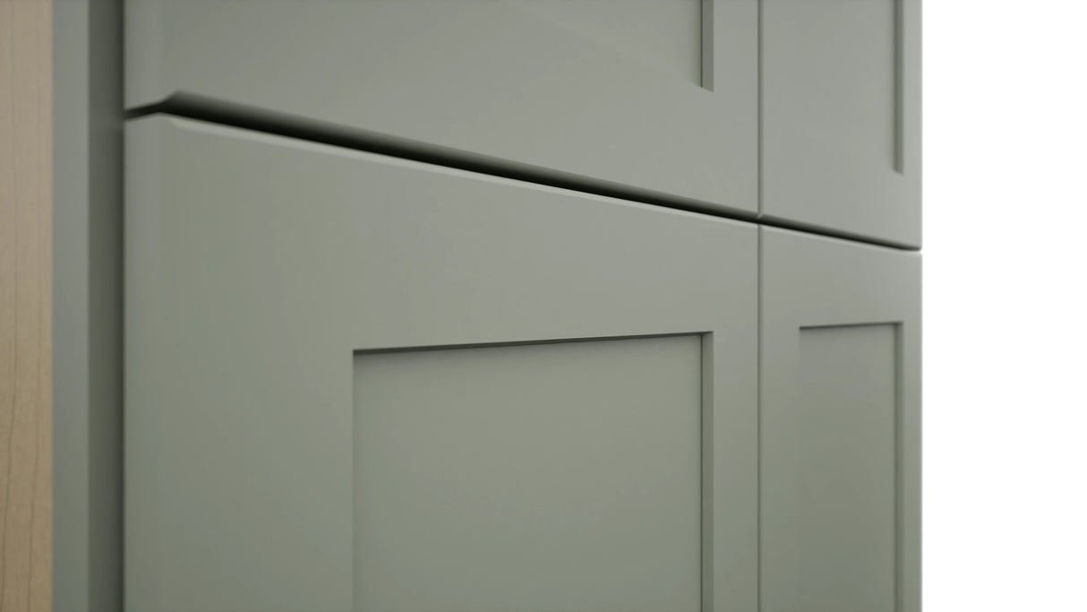 Fabuwood Galaxy Pistachio Green TP301284 Tall Pantry Cabinet, Detail View