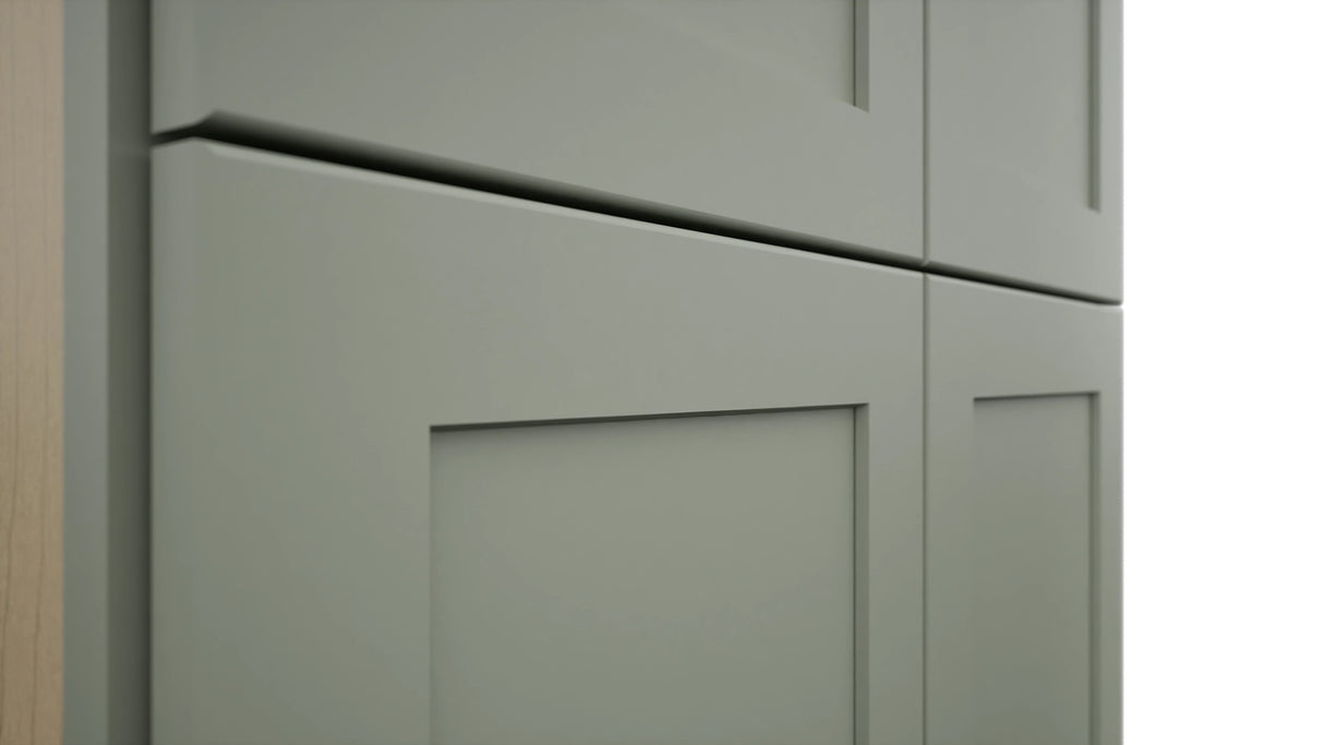 Fabuwood Galaxy Pistachio Green TP301293 Tall Pantry Cabinet, Detail View