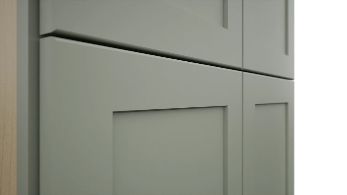 Fabuwood Galaxy Pistachio Green TP301296 Tall Pantry Cabinet, Detail View