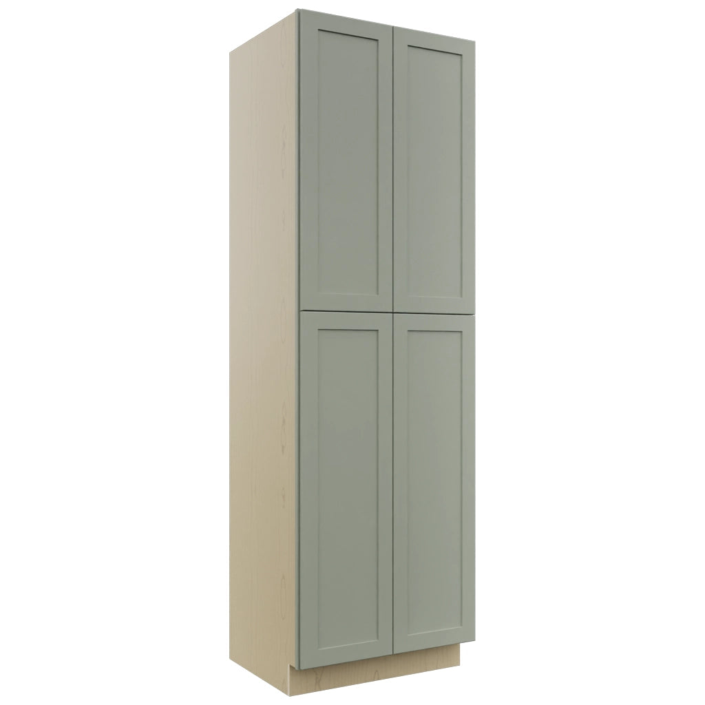 Fabuwood Galaxy Pistachio Green TP302496 Tall Pantry Cabinet, Front View