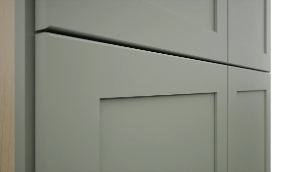 Fabuwood Galaxy Pistachio Green TP361284 Tall Pantry Cabinet, Detail View