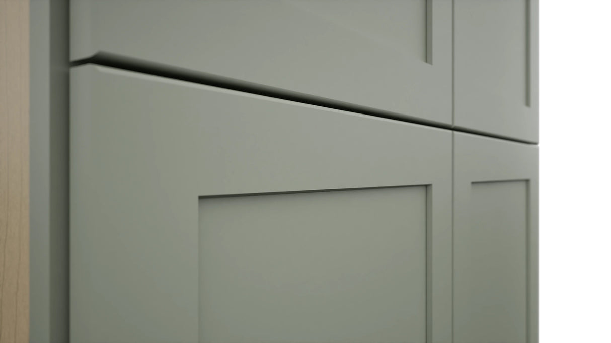 Fabuwood Galaxy Pistachio Green TP361293 Tall Pantry Cabinet, Detail View