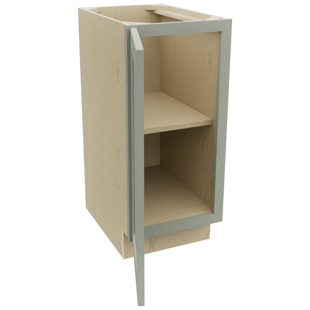 Fabuwood Galaxy Pistachio Green VB15FD Vanity Base Full Height Cabinet, Open View