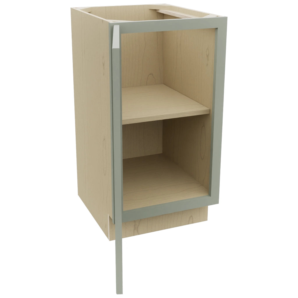 Fabuwood Galaxy Pistachio Green VB18FD Vanity Base Full Height Cabinet, Open View