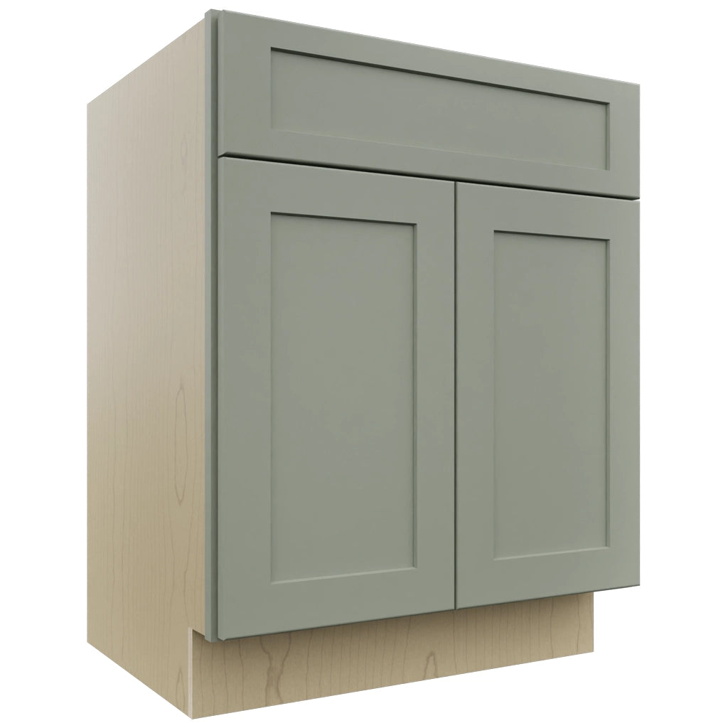 Fabuwood Galaxy Pistachio Green VB27-34 Vanity Base Standard Cabinet, Front View