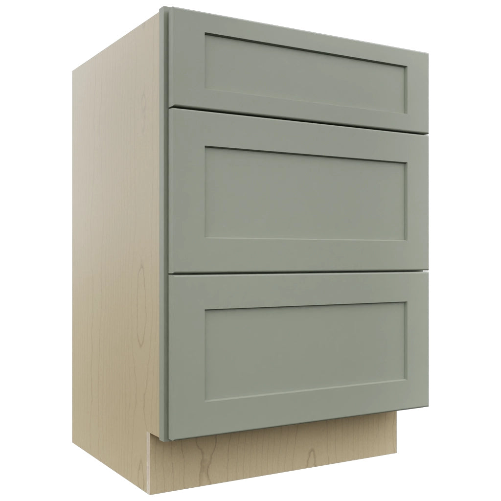 Fabuwood Galaxy Pistachio Green VDB24-34 Vanity Drawer Cabinet, Front View