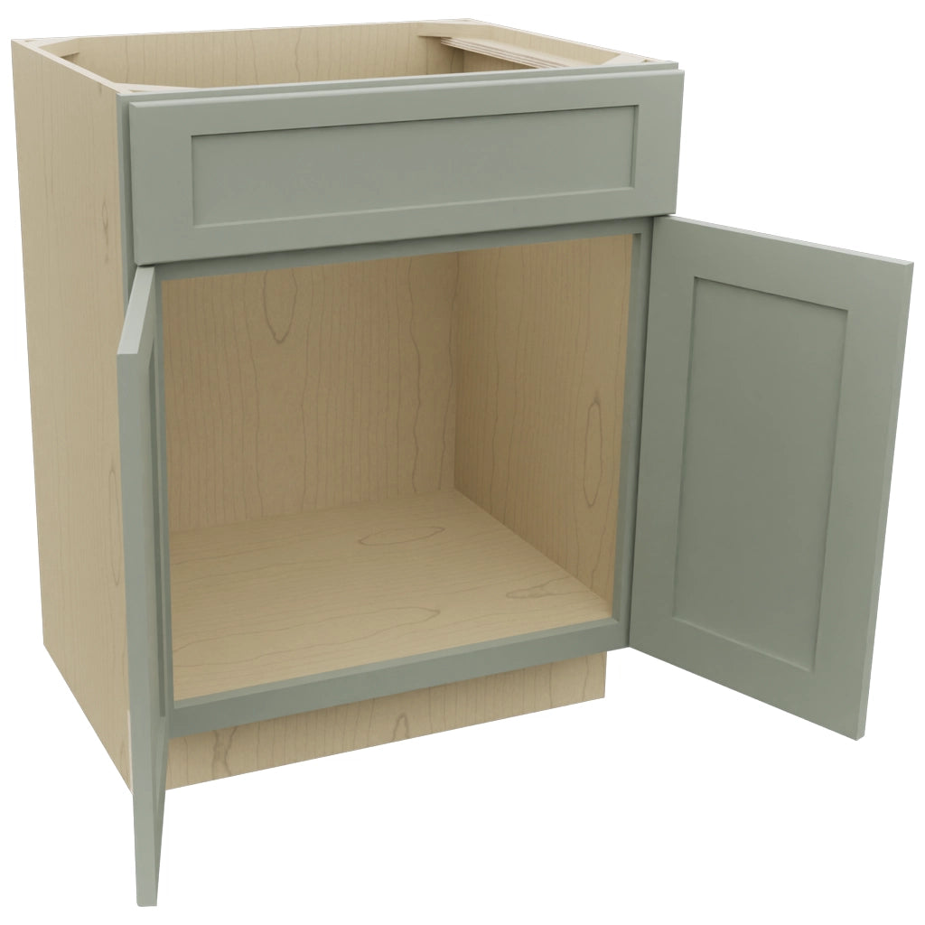 Fabuwood Galaxy Pistachio Green VSB27-34 Vanity Sink Cabinet, Open View