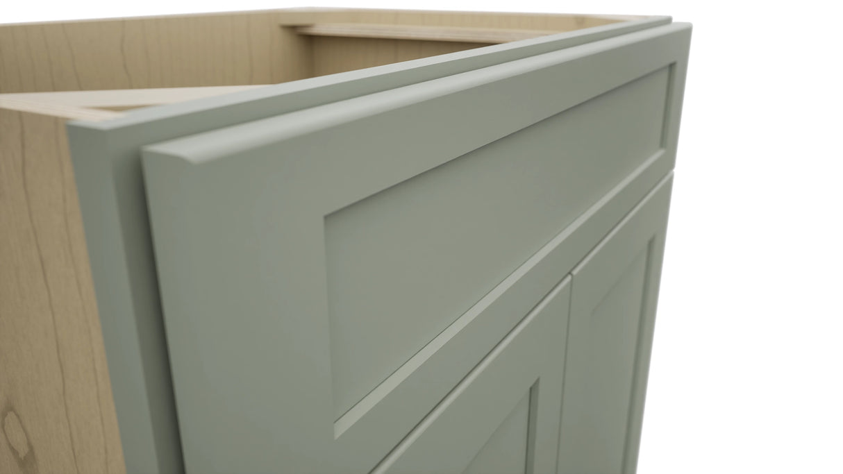 Fabuwood Galaxy Pistachio Green VSB30-34 Vanity Sink Cabinet, Detail View