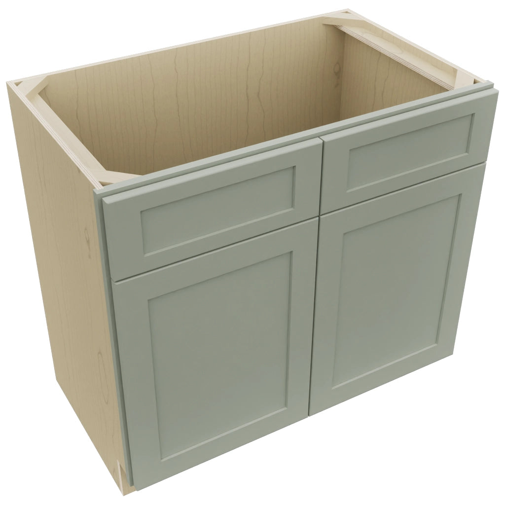 Fabuwood Galaxy Pistachio Green VSB36-34 Vanity Sink Cabinet, Top View