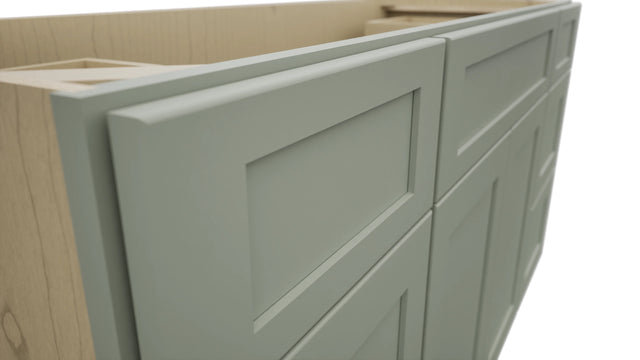 Fabuwood Galaxy Pistachio Green VSD60SINGLE Vanity Combo Cabinet, Detail View
